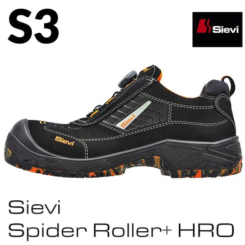 Sievi Spider Roller+ S3 HRO - nizki delovni čevlji tudi z XL kopitom - produktna