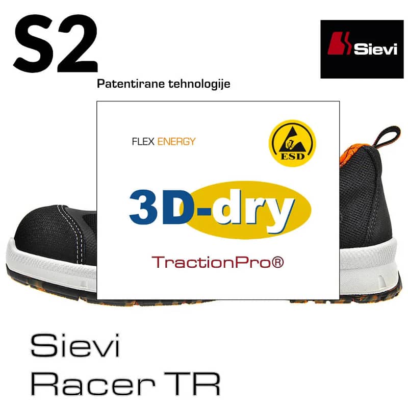 Delovna obutev Sievi Racer TR 2 - tehnologije S2